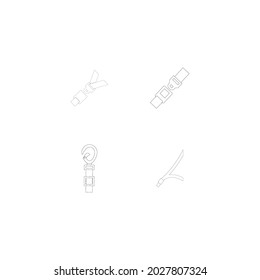 seatbelt icon stock illustraton design