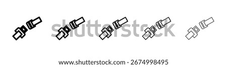 Seatbelt icon vector collection. EPS 10