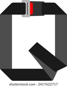 
Seatbelt Letter Alphabet Vector Element