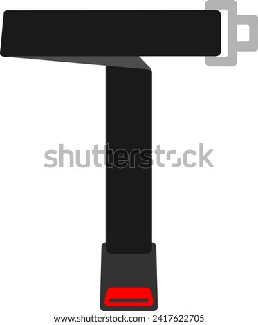 
Seatbelt Letter Alphabet Vector Element