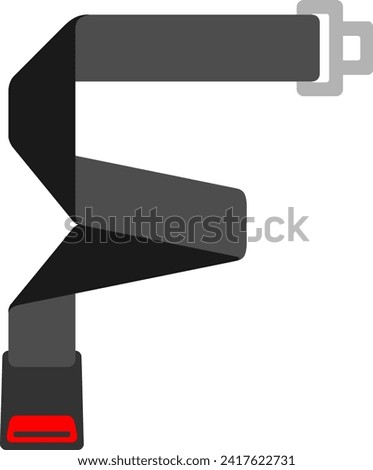 
Seatbelt Letter Alphabet Vector Element