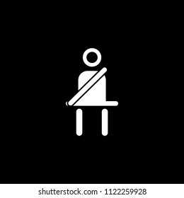 Seatbelt vector icon
