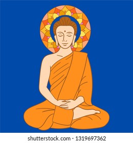 Seated Buddha in a Lotus Pose