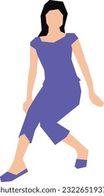 Seated Woman 12 Vector Illustration