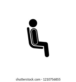 seating area place to sleep. Element of priority seating area in transport icon for mobile concept and web apps. Detailed seating area icon