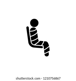 seating dressing area place for people with children. Element of priority seating area in transport icon for mobile concept and web apps. Detailed dressing area icon