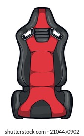 Coche de asientos - ilustración vectorial