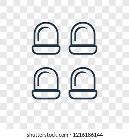 Seats concept vector linear icon isolated on transparent background, Seats concept transparency concept in outline style
