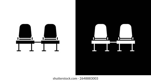 Seats icon of a flat style vector
