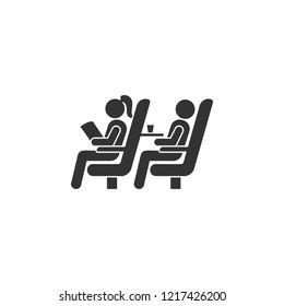 Seats on the plane icon. Element of airport icon for mobile concept and web apps. Detailed Seats on the plane icon can be used for web and mobile