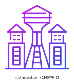 Seattle building vector illustration isolated on white background. Architecture business concept.