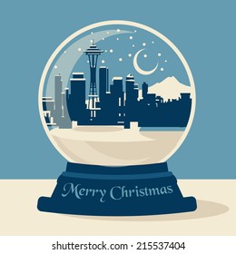 Seattle Christmas Snow ball