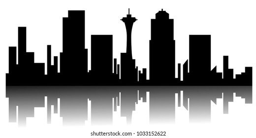 Seattle cityscape silhouette