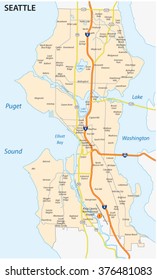 Seattle Road And Neighborhood Map