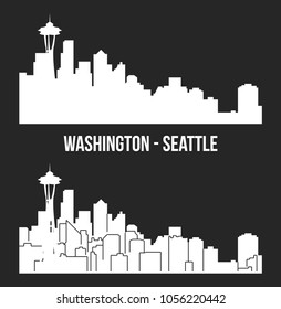 Seattle, Washington ( city silhouette )