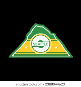 SEATTLE, WOOD, CNC, USA, vector, T-shirts