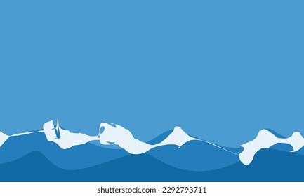 seawater wave vector suitable for wallpaper, banner, web, presentation, and others.