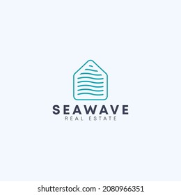 Seawave Real Estate Minimal Logo