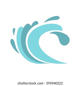 Seaway icon in flat style isolated on white background vector illustration