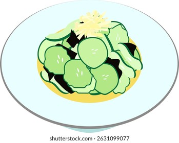 It is seaweed and cucumber marinade.