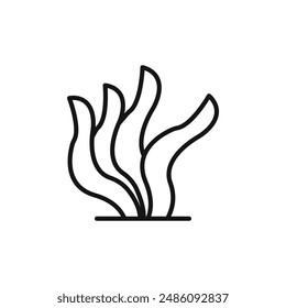 Seaweed icon logo sign vector outline