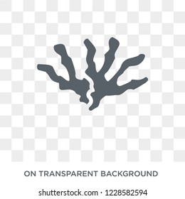 Seaweed icon. Trendy flat vector Seaweed icon on transparent background from animals  collection. 