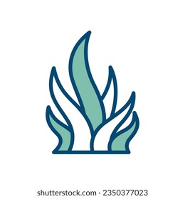 seaweed icon vector design template in white background