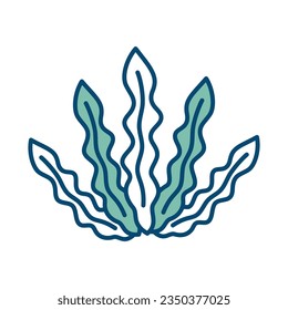 seaweed icon vector design template in white background