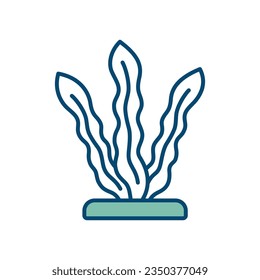 seaweed icon vector design template in white background