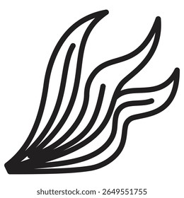 Ilustración vectorial aislada del icono de las algas marinas