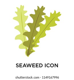 Seaweed icon vector isolated on white background for your web and mobile app design, Seaweed logo concept