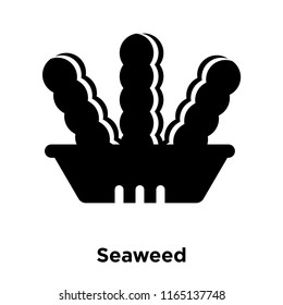 Seaweed icon vector isolated on white background, Seaweed transparent sign , food and fruit symbols
