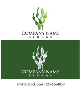 seaweed icon vector logo ilustration