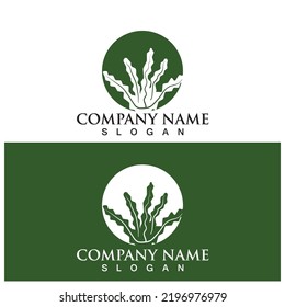 seaweed icon vector logo ilustration