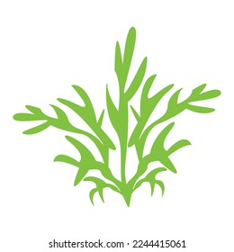 ilustración del logotipo vectorial de icono de algas marinas
