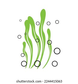 seaweed icon vector logo ilustration