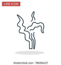 Seaweed line icon for web and mobile design