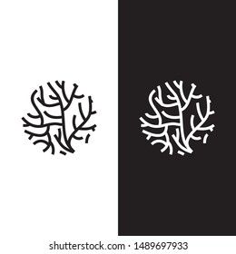 seaweed logo icon design vector