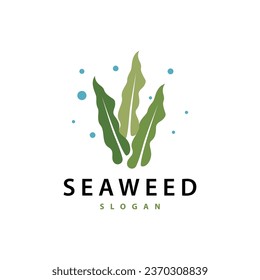 Seaweed Logo Simple Minimalist Design Illustration Template