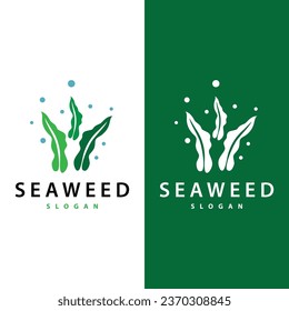 Seaweed Logo Simple Minimalist Design Illustration Template