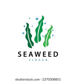 Seaweed Logo Simple Minimalist Design Illustration Template