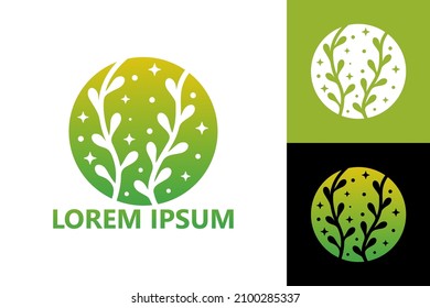 Seaweed logo template design vector