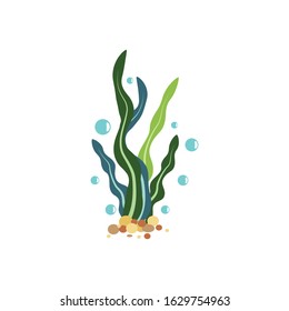Seaweed logo template vector icon illustration design