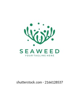 Seaweed logo with vector illustration design. 