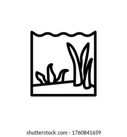 Seaweed, ocean icon. Simple line, outline vector elements of saving marine icons for ui and ux, website or mobile application