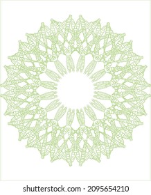 Seaweed Ornament with green color