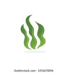 seaweed sea of nature logo vector illustration design