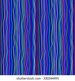 Seaweed seamless abstract vector pattern. Ethnic style textile collection. Colorful on blue. Backgrounds & textures shop.