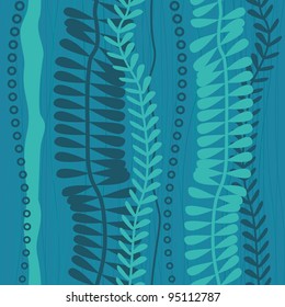 Seaweed Seamless Pattern