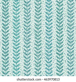 Seaweed seamless transparent pattern. Blue water wallpaper. Vector illustration.